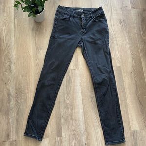 TRISTAN Washed Black High Waist Jeans
